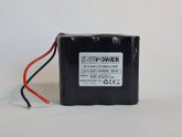 ENERpower 4S2P Akku 14,4V-14,8V 10000 mAh Li-Ion M50T mit Kabeln offenen Enden
